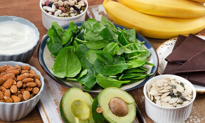 bigstock-Foods-High-In-Magnesium-On-A-W-128622017